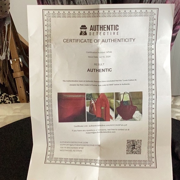 Louis Vuitton Epi Leather Saint Jacques large GM satchel - Picture 16 of 16